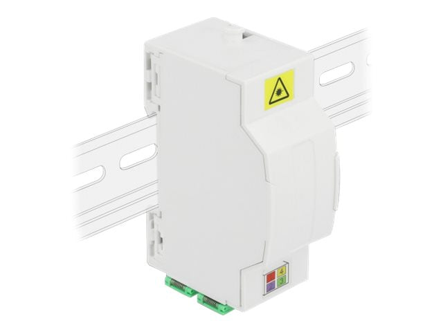 DELOCK LWL Anschlussdose für Hutschiene 4 x SC Simplex oder LC Duplex