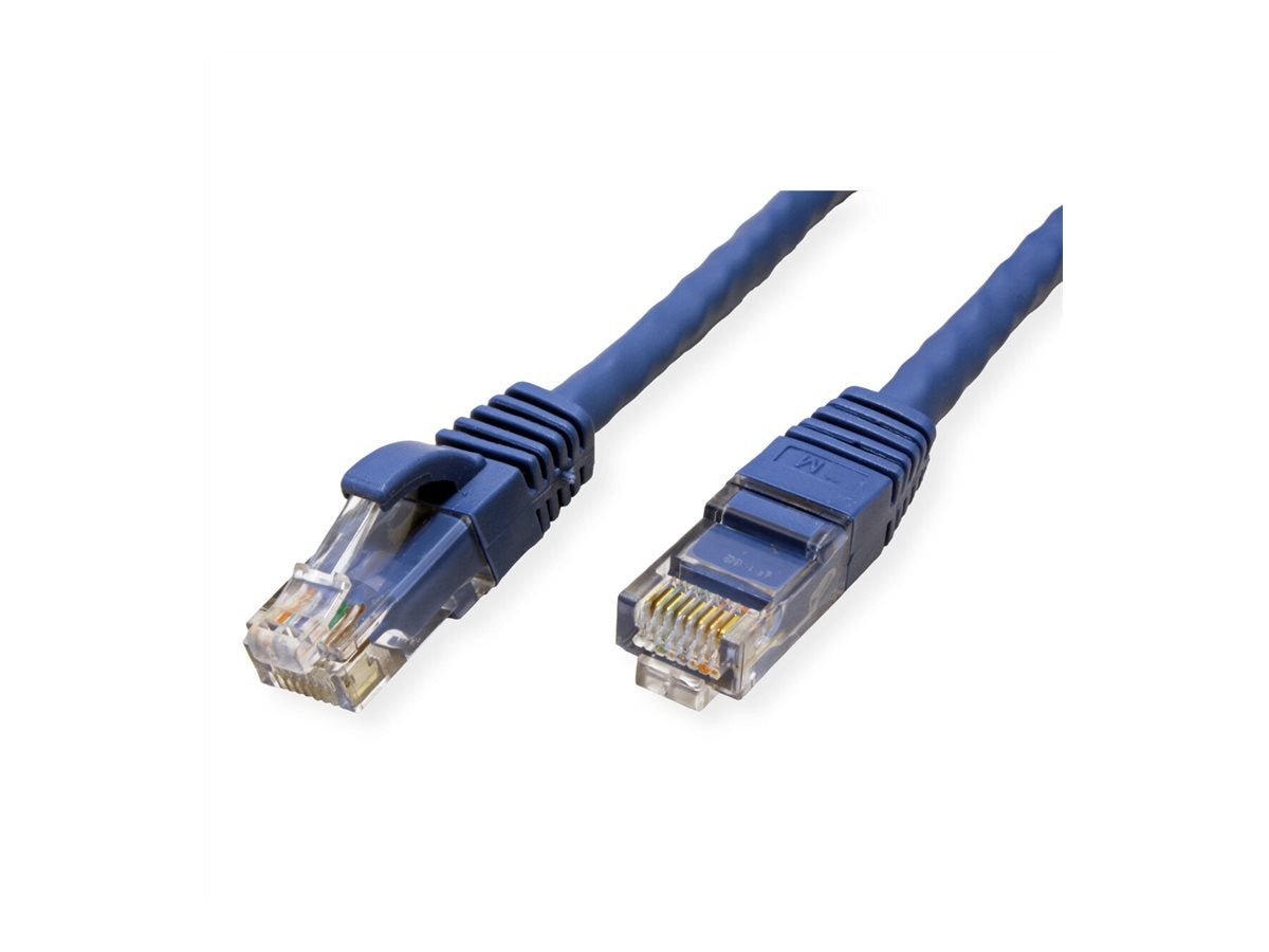 VALUE Patchkabel Kat.6A Class EA UTP blau 1m - Vorderansicht