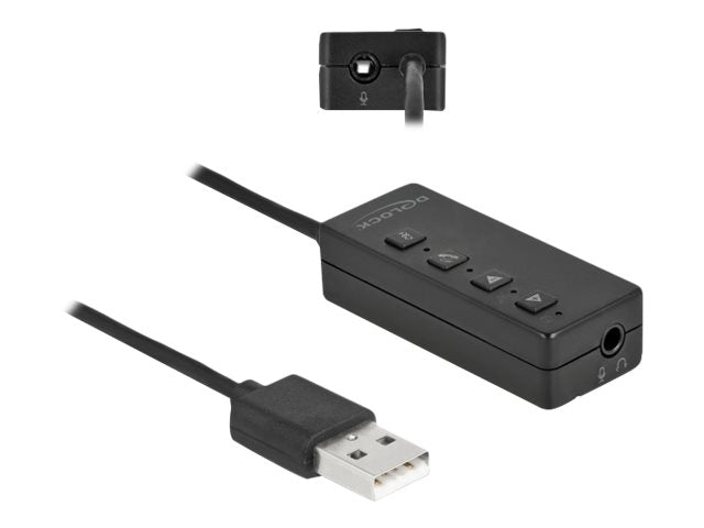 DELOCK USB Headset und Mikrofon Adapter Anschlussansicht