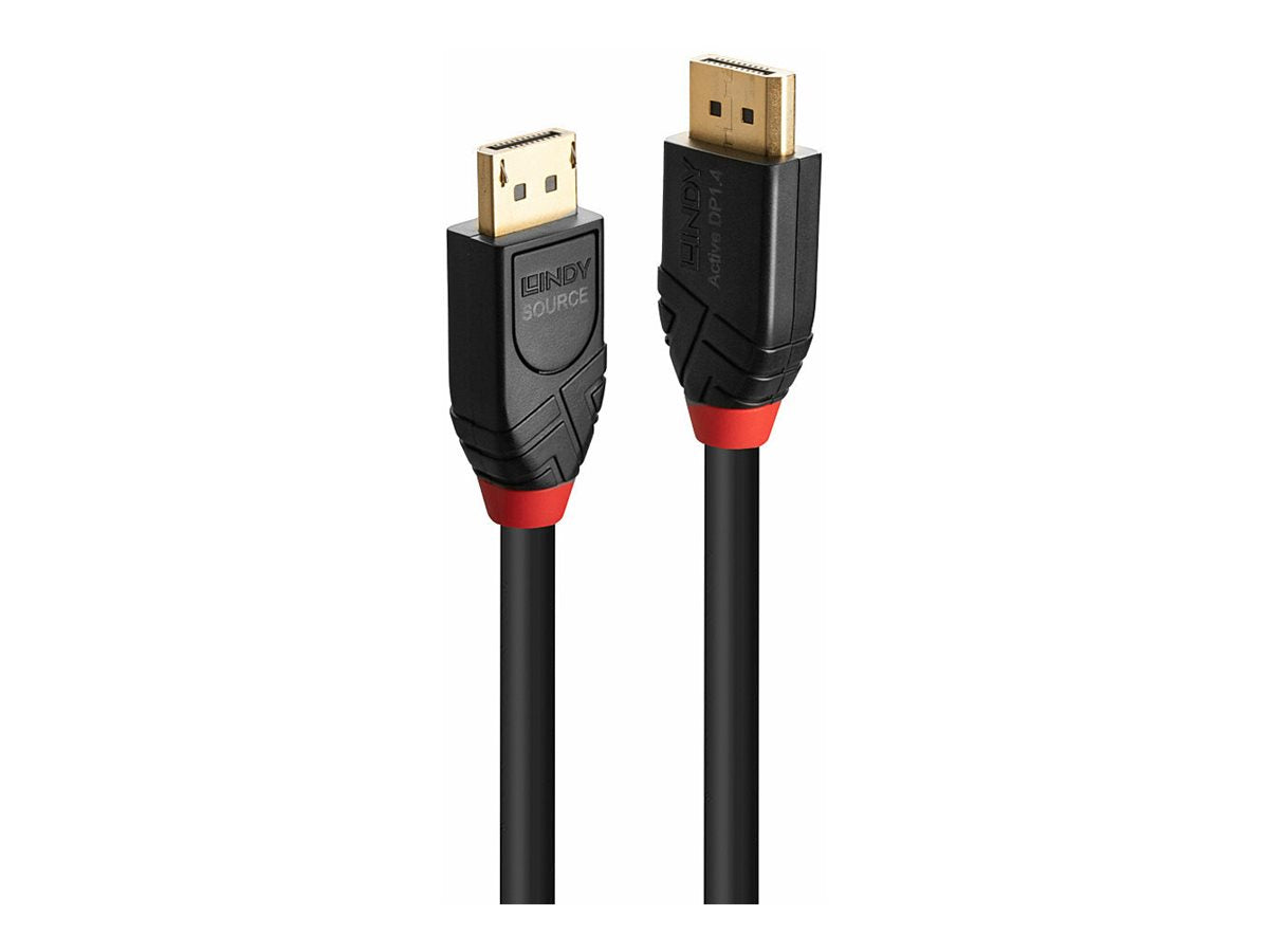 LINDY 7.5m Aktivkabel DisplayPort 1.4 Vorderansicht