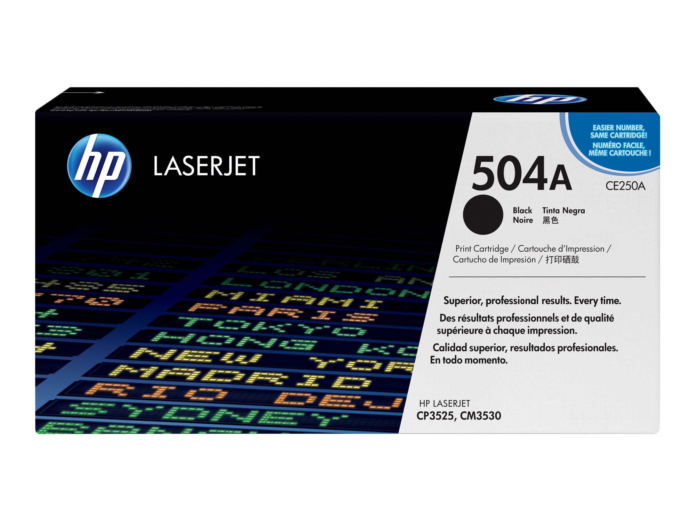 HP 504A Tonerpatrone CE250A schwarz Vorderansicht