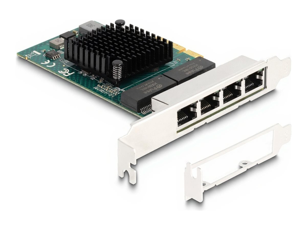 DELOCK PCI Express x4 Karte zu 4 x RJ45 Gigabit LAN BCM