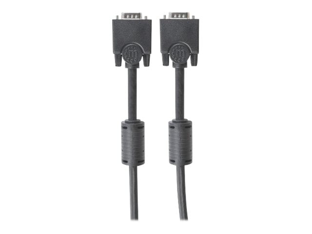 MANHATTAN SVGA Monitorkabel HD15 Stecker auf HD15 Stecker Vorderansicht