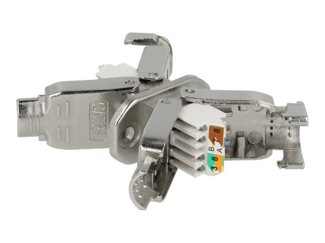 DELOCK Verbinder für Netzwerkkabel Cat.6A STP - Vorderansicht