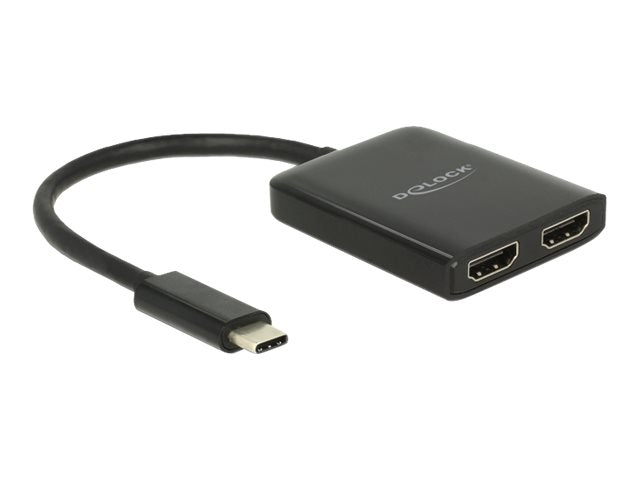 DELOCK USB Type-C Splitter DP Alt Mode Vorderansicht