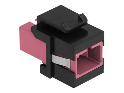 DELOCK Keystone Modul SC Simplex Buchse zu SC Simplex Buchse violett/schwarz