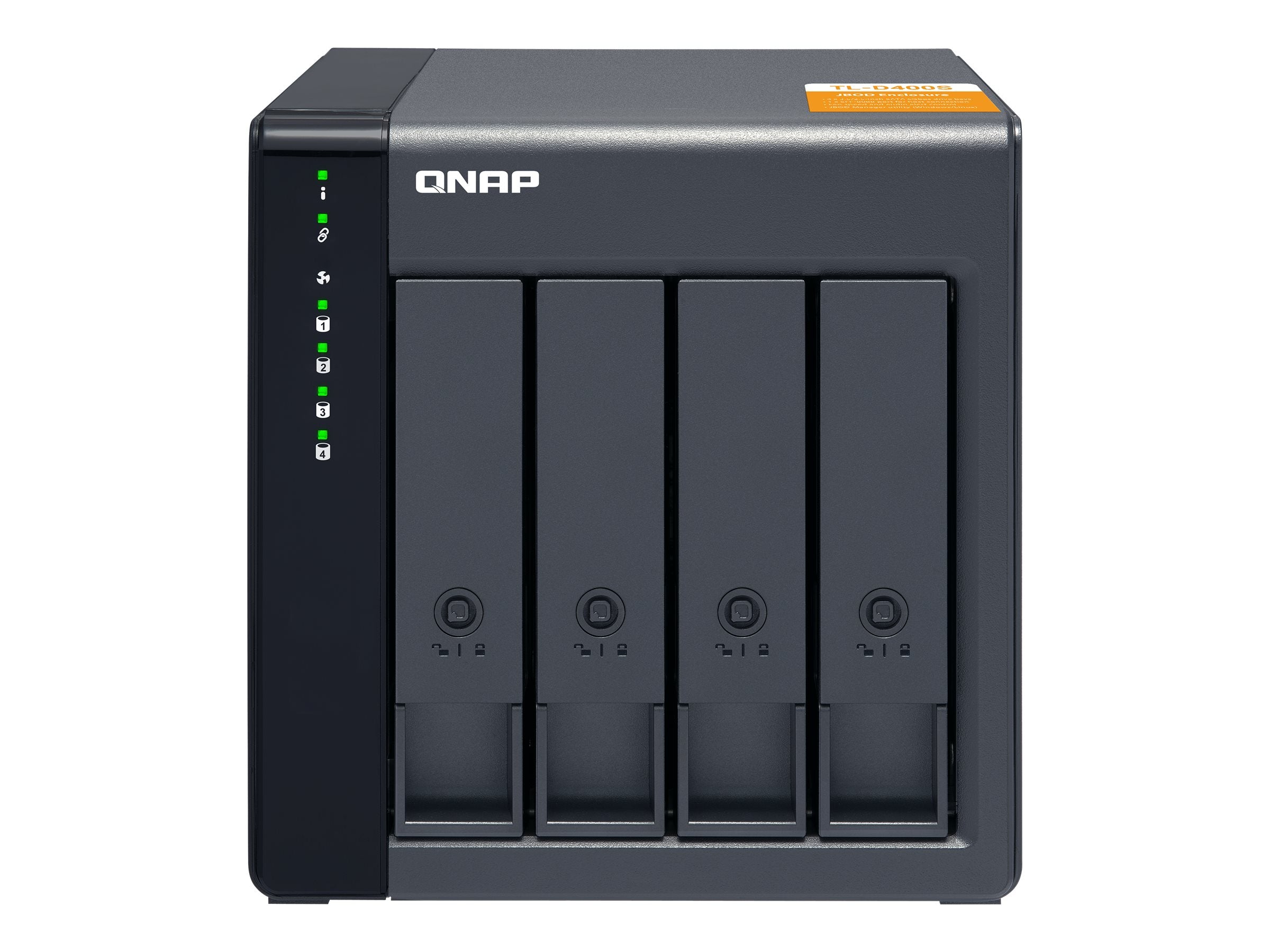 QNAP TL-D400S Seitenansicht