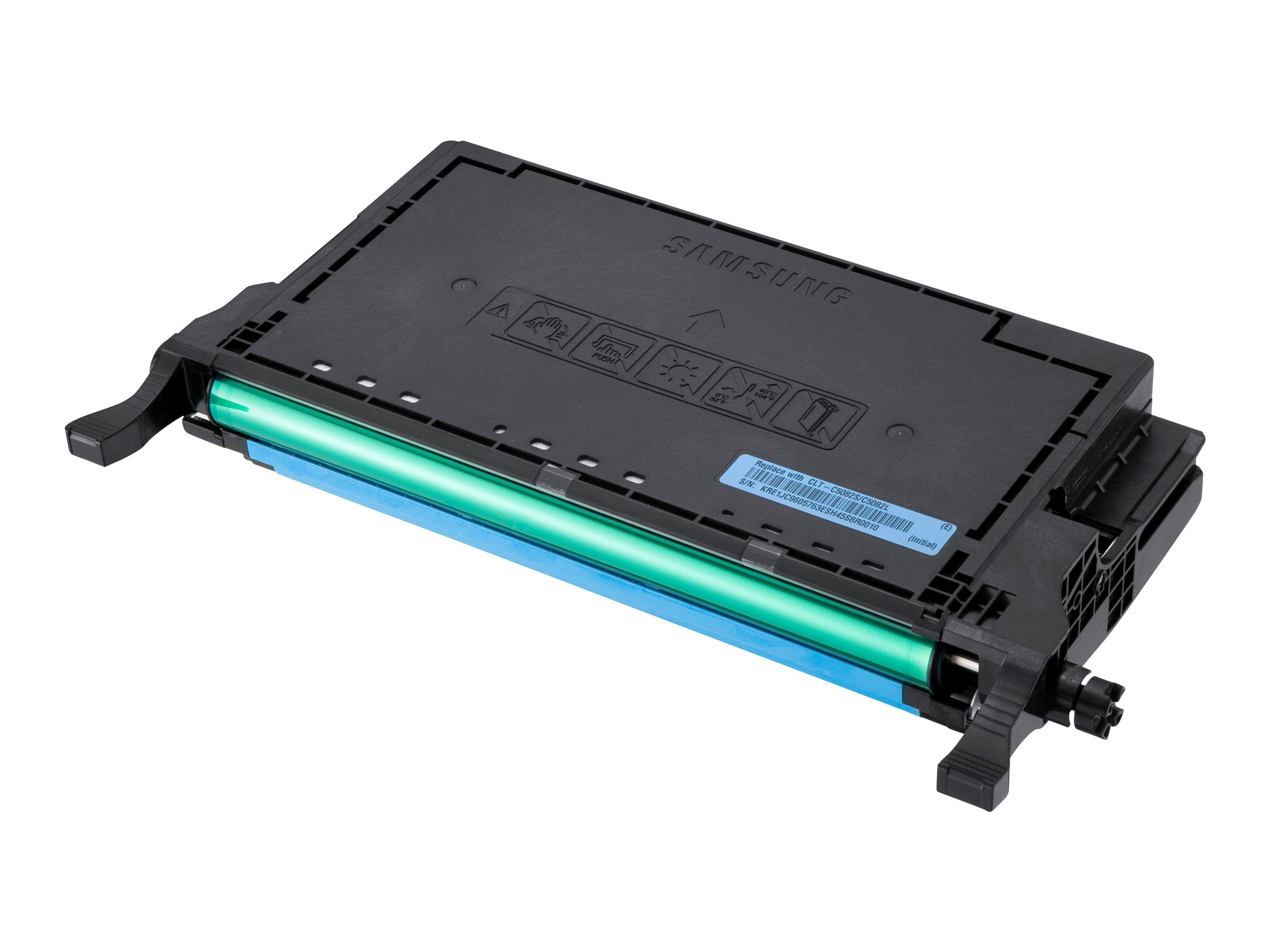 Vorderansicht der SAMSUNG original Toner cartridge LT-Cartridge5082L/ELS High Yield Cyan Toner cartridge SU055A