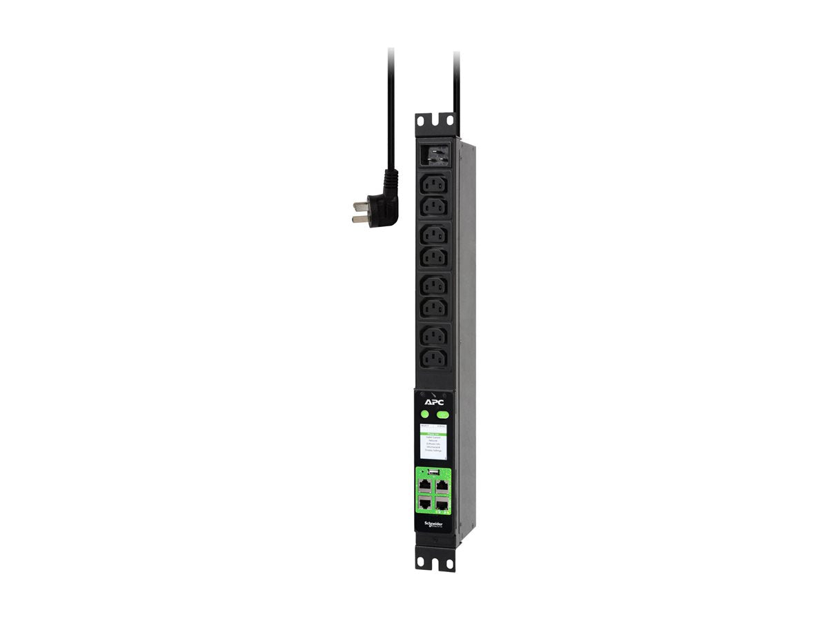 APC Easy PDU Metered 1 U 16A 230V 8 C13 Vorderansicht