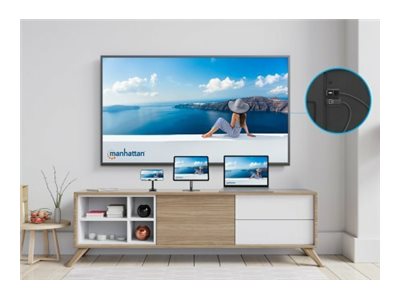 Verpackung des MANHATTAN 1080p Wireless HDMI-Display-Präsentationssets