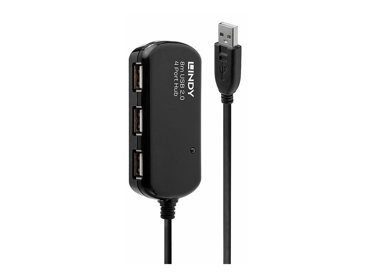 LINDY USB 2.0 Aktiv-Verlängerung Pro 8m Vorderansicht