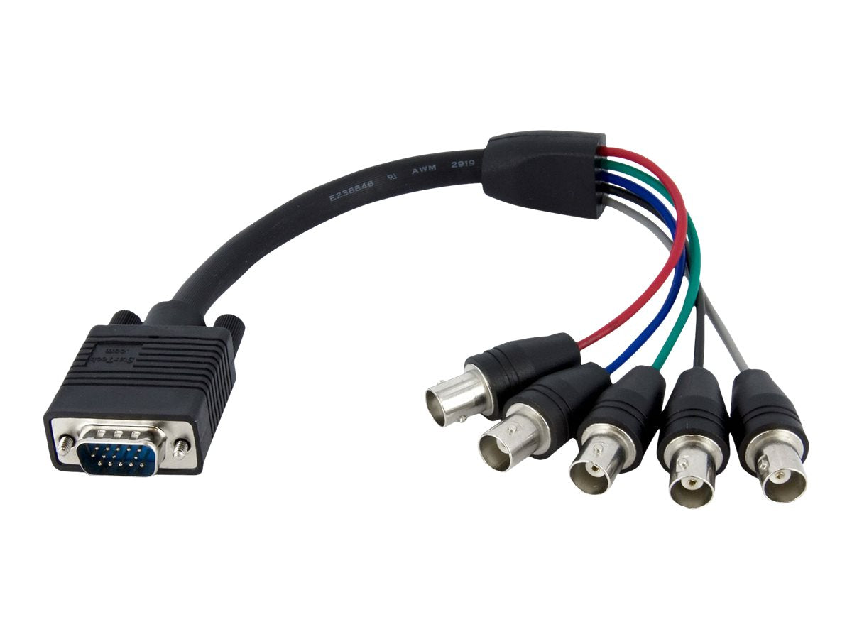 STARTECH.COM 1 ft Coax HD15 VGA to 5 BNC RGBHV Monitor Cable - Vorderansicht