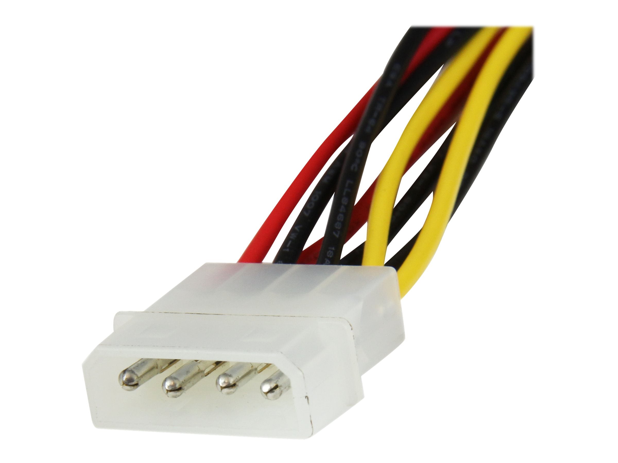 STARTECH.COM 12in LP4 to 2x Latching SATA Power Y Cable Splitter Adapter - Vorderansicht