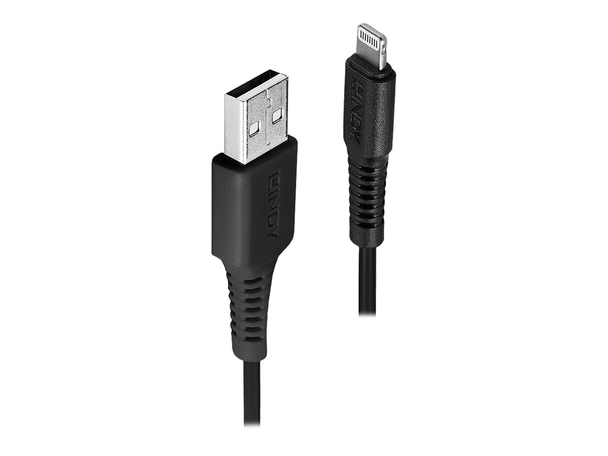 LINDY 3m USB an Lightning Kabel schwarz - Verpackung