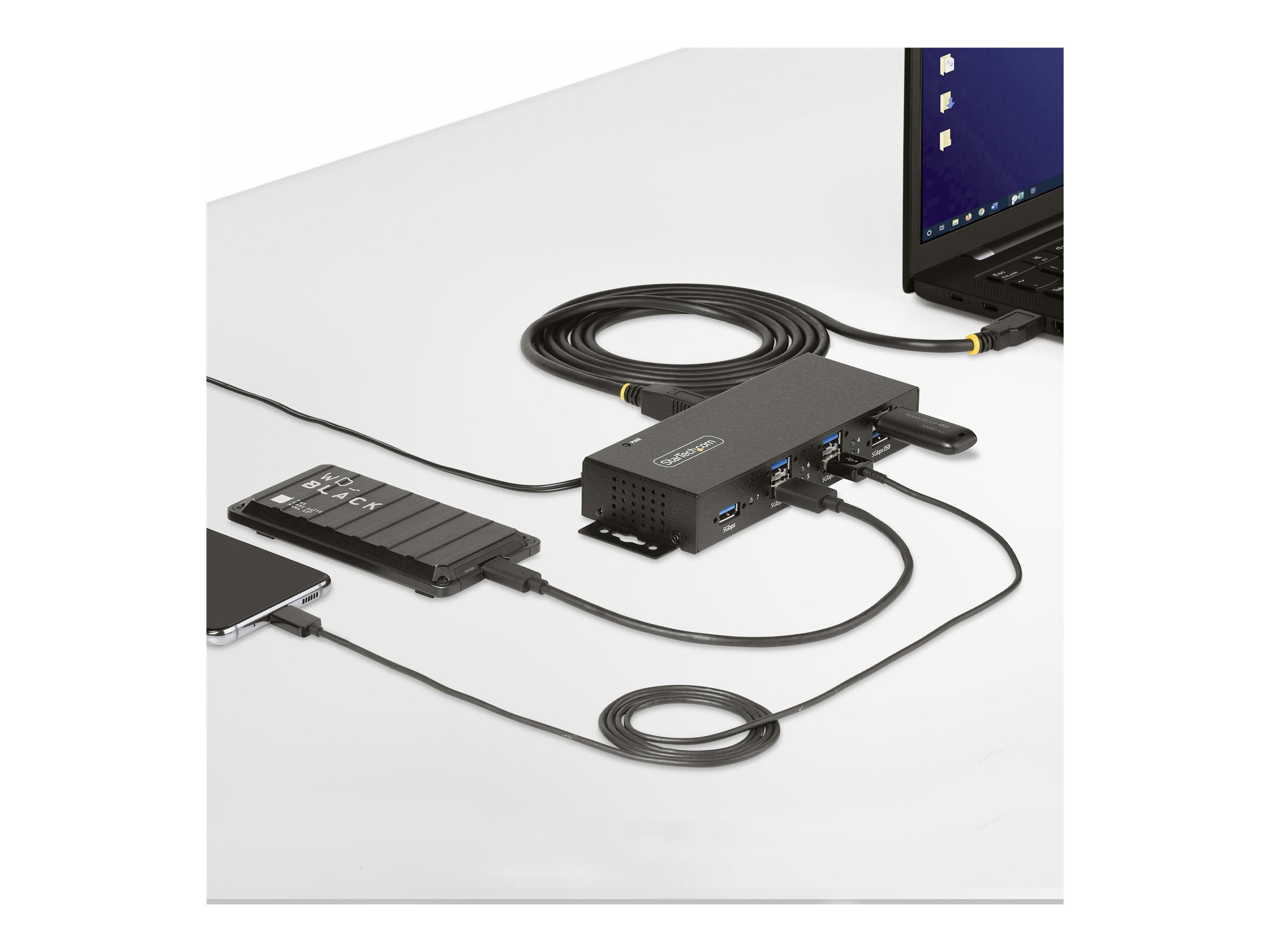 STARTECH.COM 7-Port USB 3.0 Hub Seitenansicht