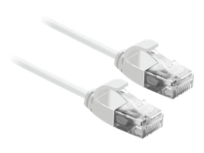 ROLINE UTP DataCenter Patchkabel Kat.6A Class EA LSOH slim weiss 5m - Detailansicht der Stecker