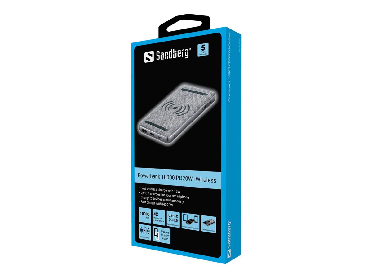 SANDBERG Powerbank 10000 PD20W Verpackung