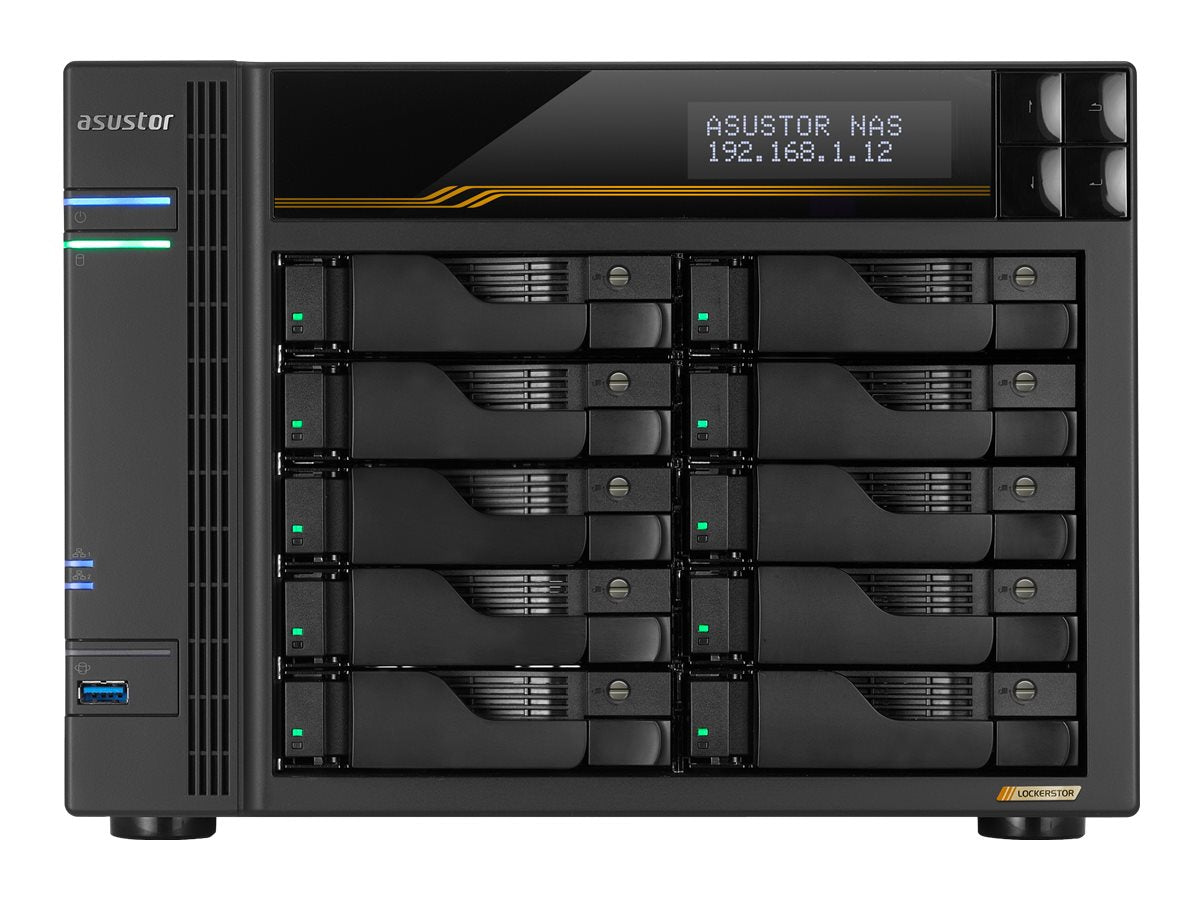 ASUSTOR AS6810T NAS-Server Vorderansicht