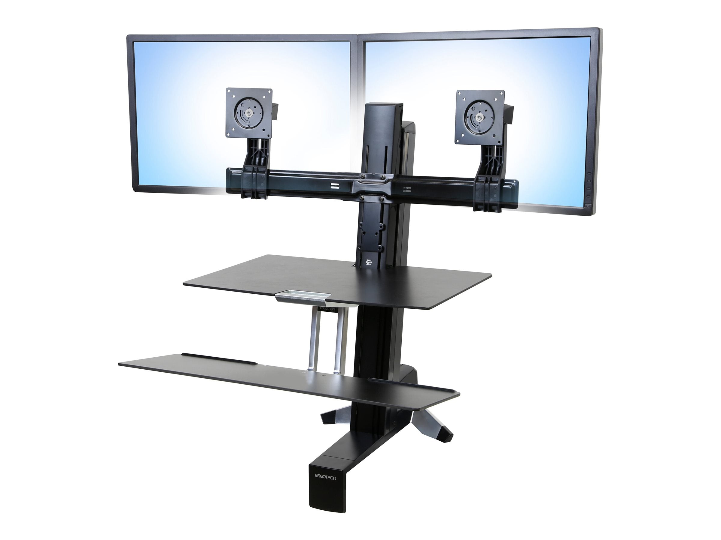 Detailansicht der Montagekomponenten des ERGOTRON Tall-User Kit für WorkFit Dual