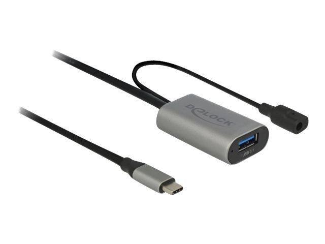 DELOCK Aktives USB 3.1 Gen 1 Verlängerungskabel USB Type-C zu USB Typ-A 5 m - Detailansicht