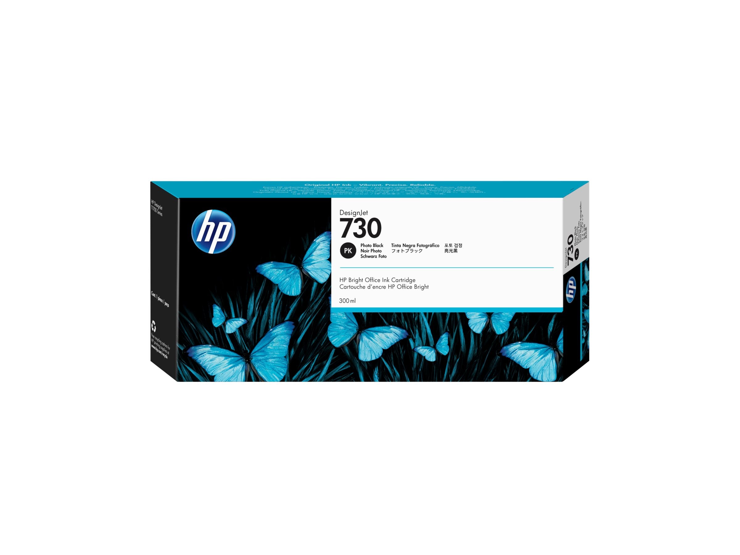 HP 730 300 ml Tinte Fotoschwarz Vorderansicht