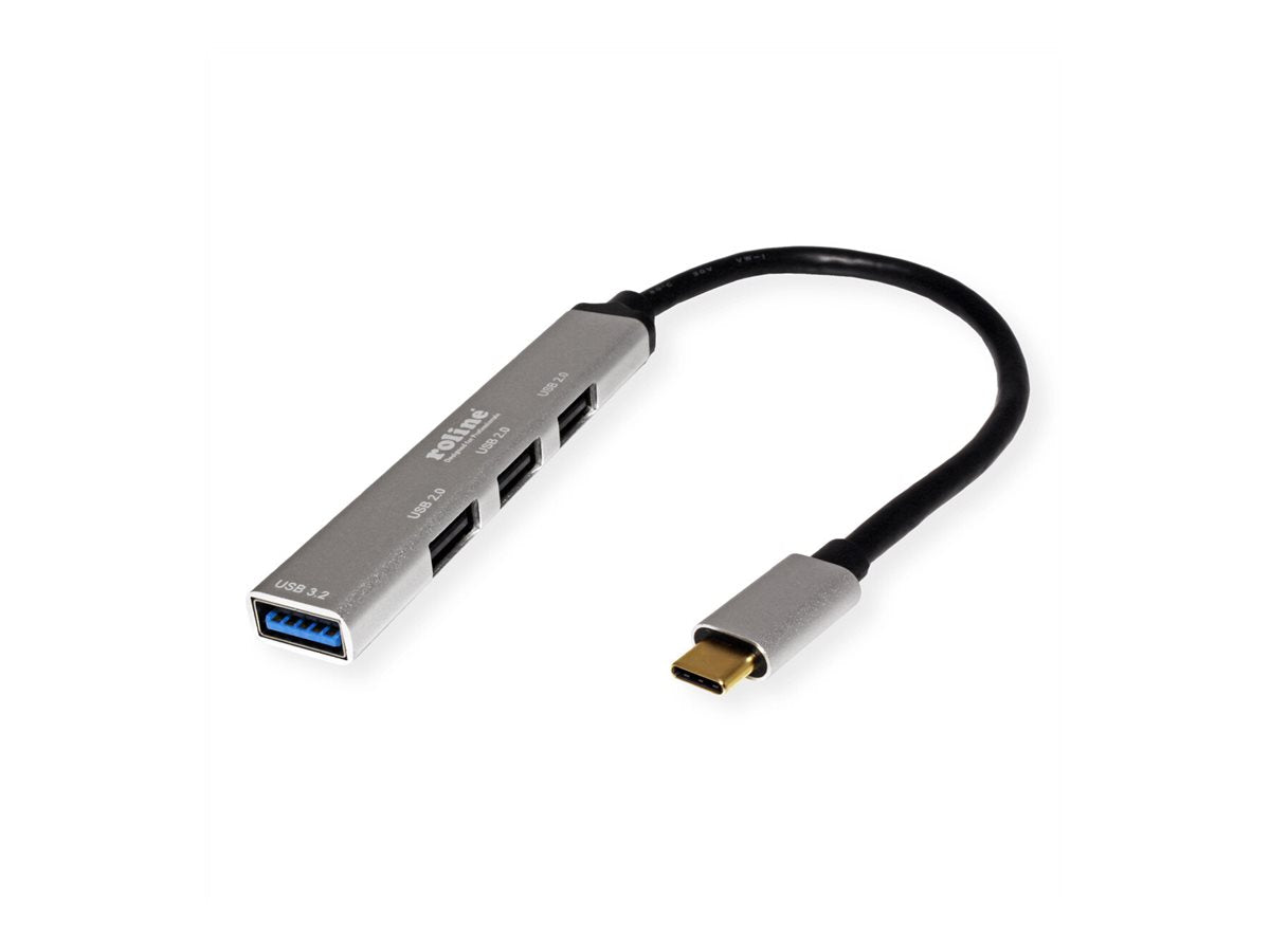 ROLINE USB 3.2 Gen 1 Hub 4fach Typ C Anschlusskabel