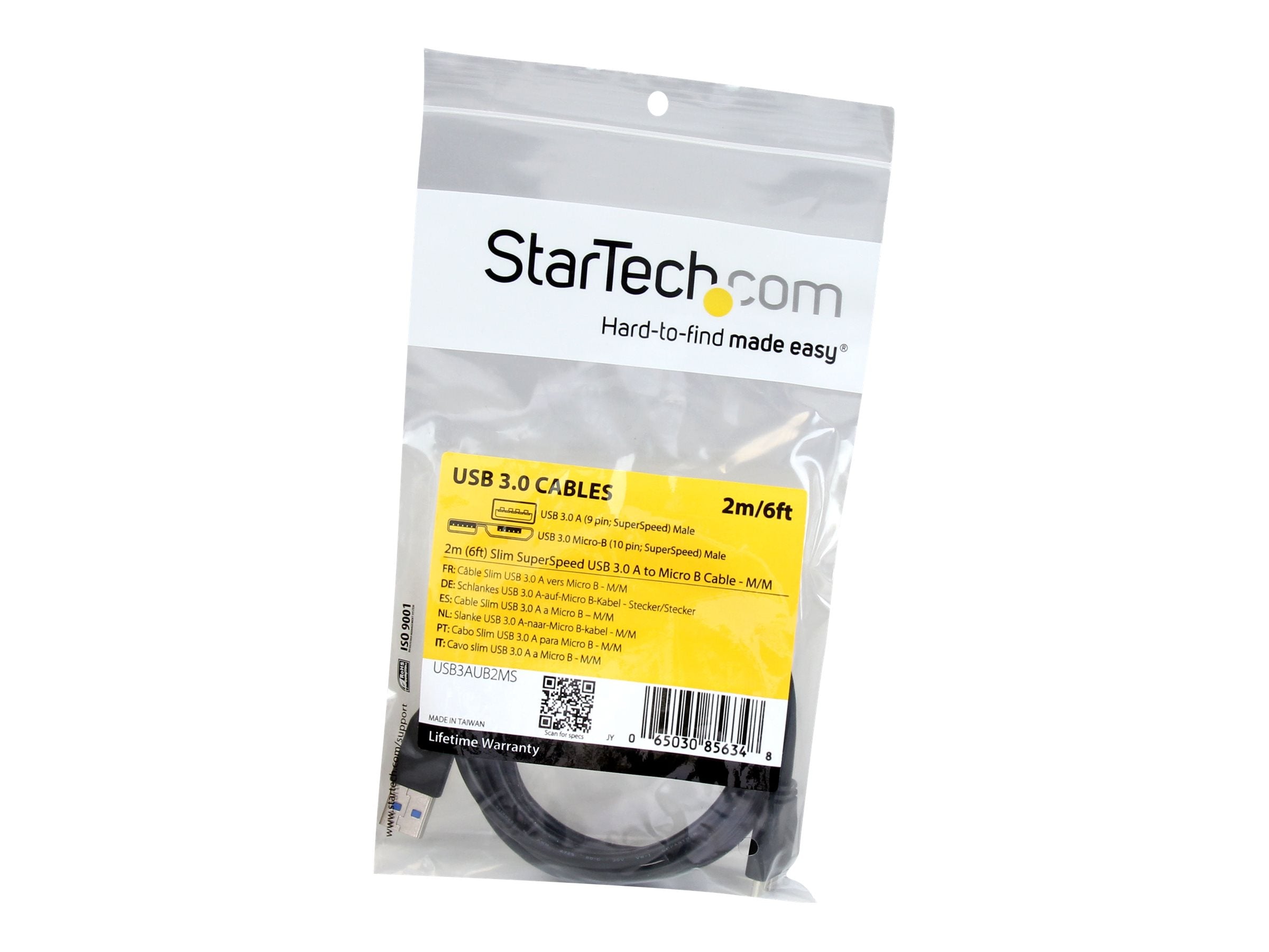 STARTECH.COM Slim Micro USB 3.0 Cable - Vorderansicht