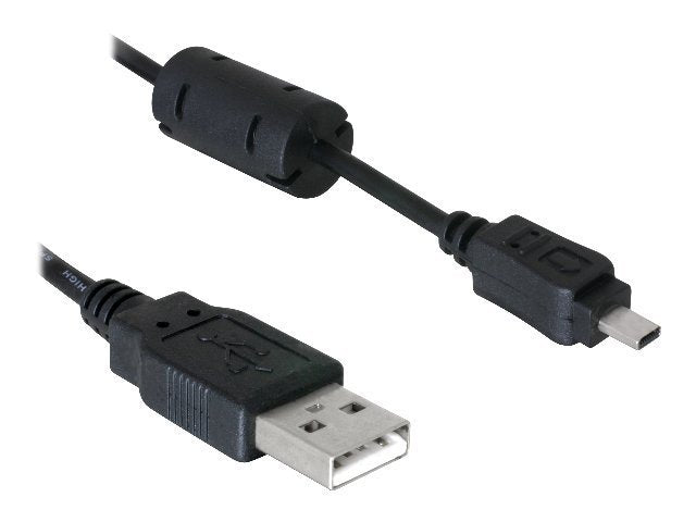 DELOCK Kabel Kamera Nikon 8-Pin USB UC-E6 Vorderansicht