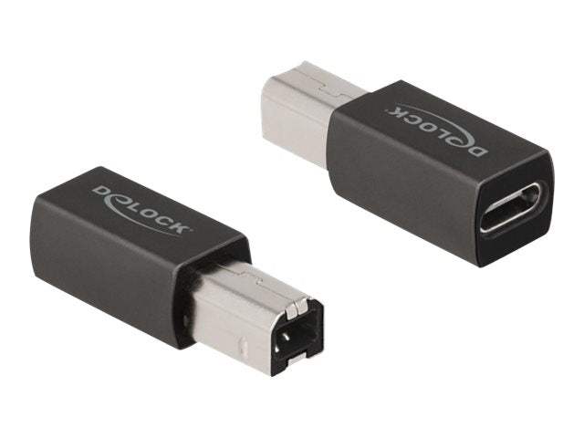 DELOCK USB 2.0 Adapter USB Type-C Buchse zu Typ-B Stecker - Vorderansicht