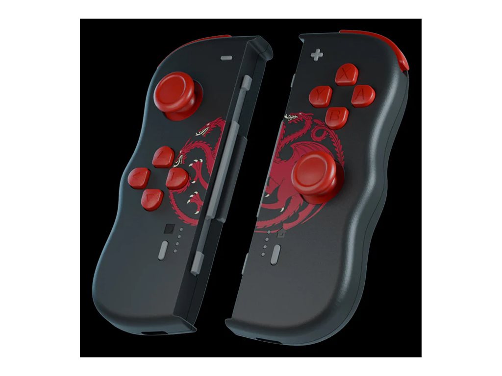 LEXIP X GAME OF THRONES Black Lights Twinpads Controller Black - Vorderansicht