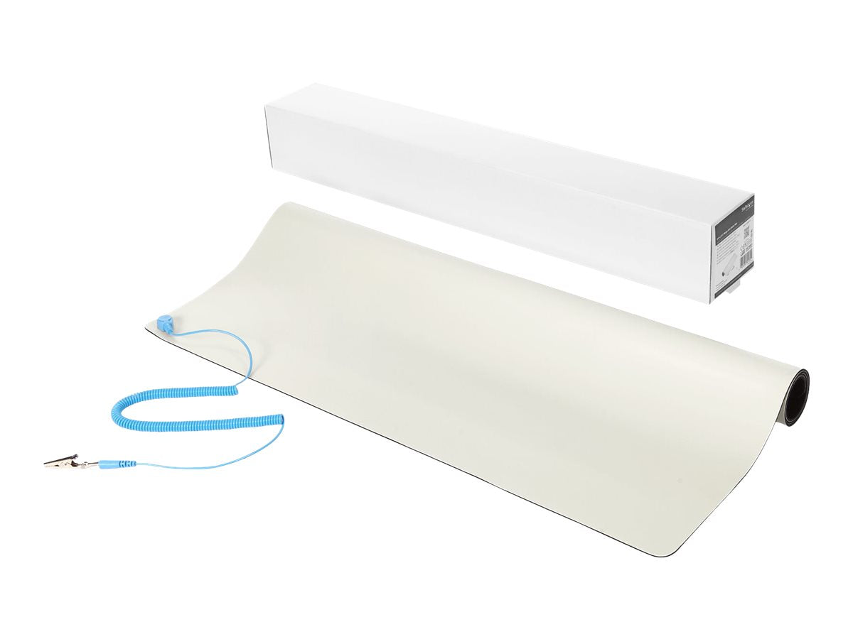 Vorderansicht der STARTECH.COM 24x27.5in Beige Desktop Anti-Static Mat