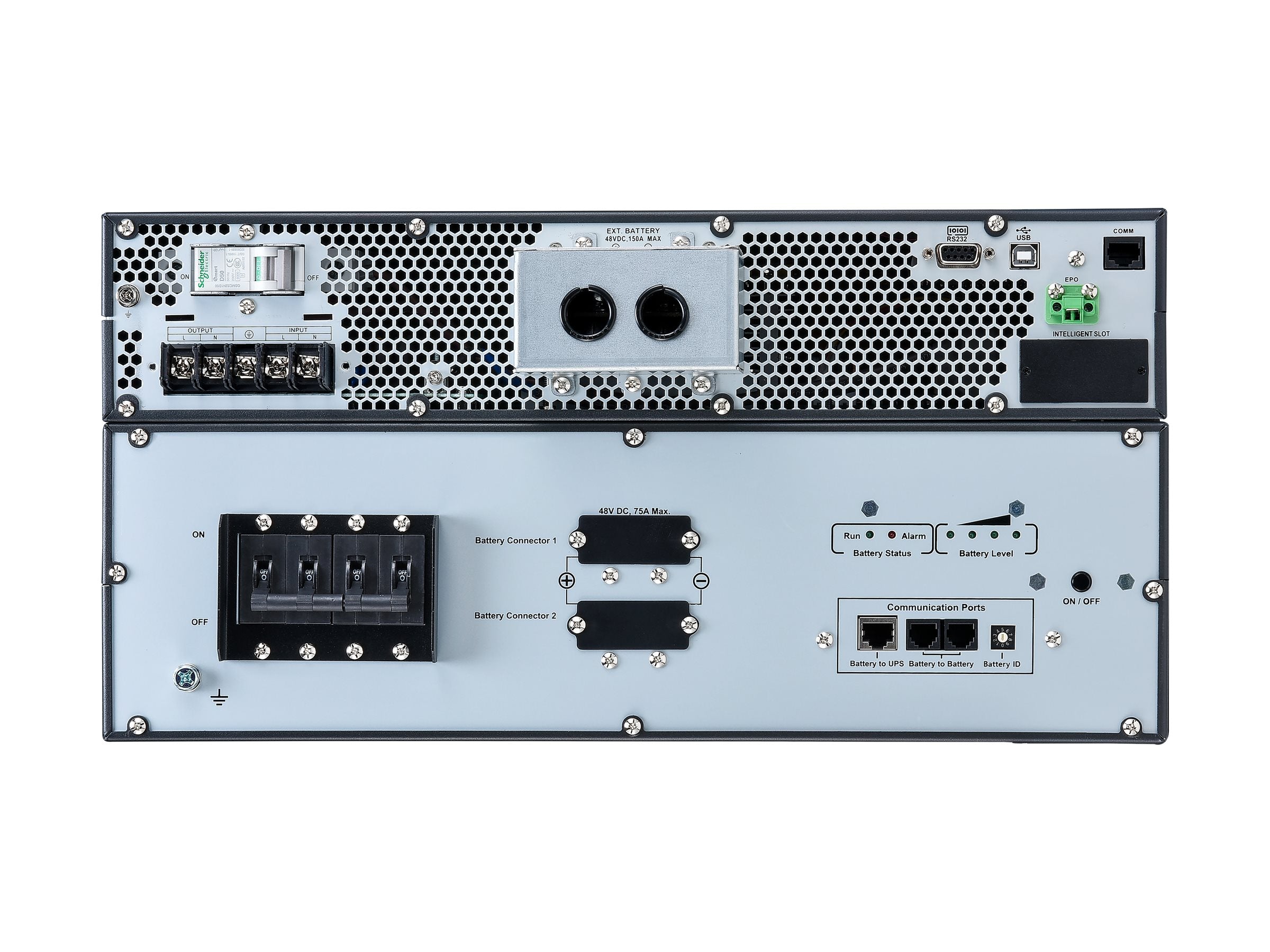 Vorderansicht der APC Easy UPS On-Line Li-Ion SRVL RT Ext. Runtime 6000VA 230V