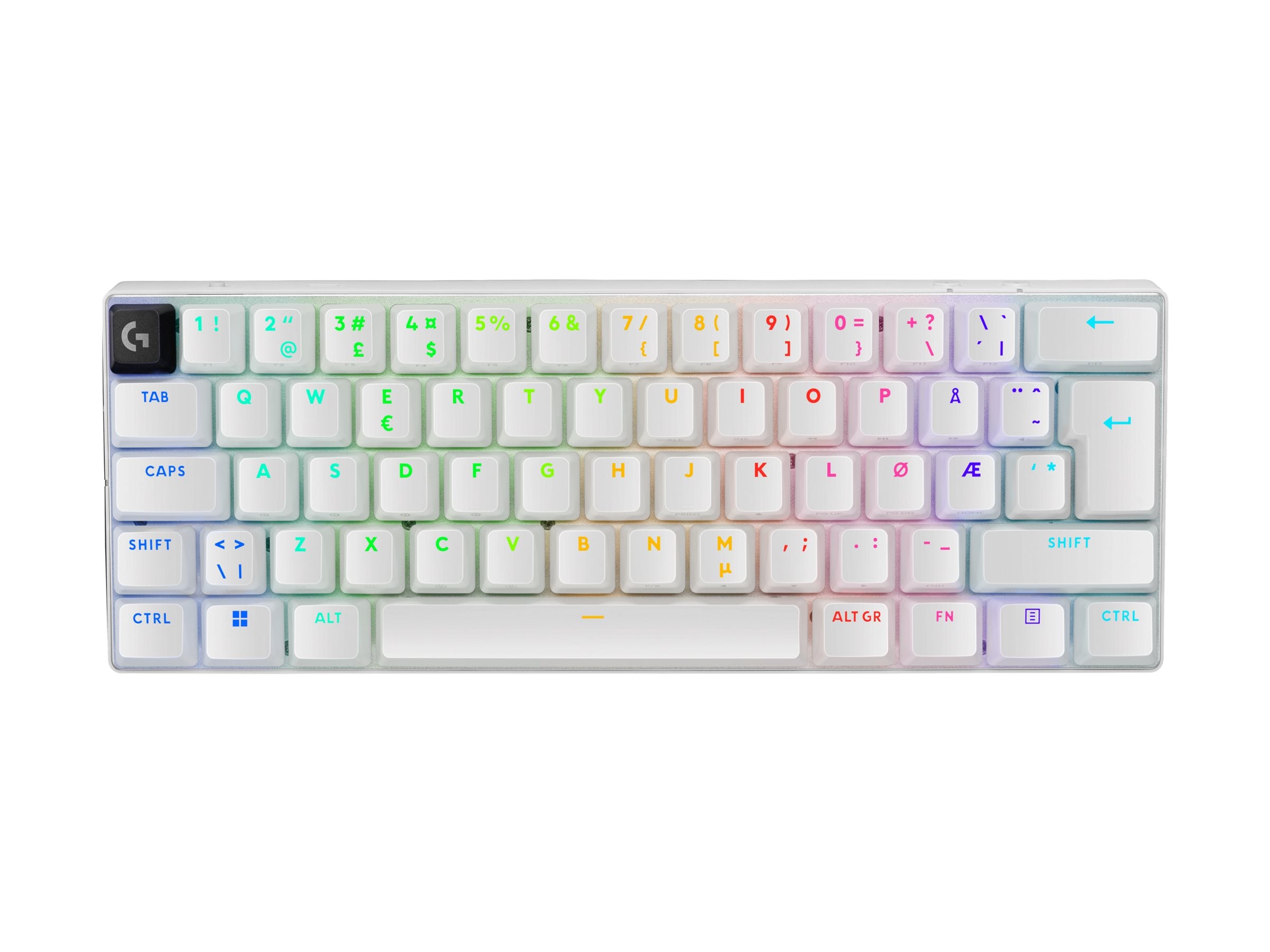 LOGITECH PRO X 60 LIGHTSPEED Wireless Gaming Keyboard Tactile - White - NORDIC-613 (PAN)
