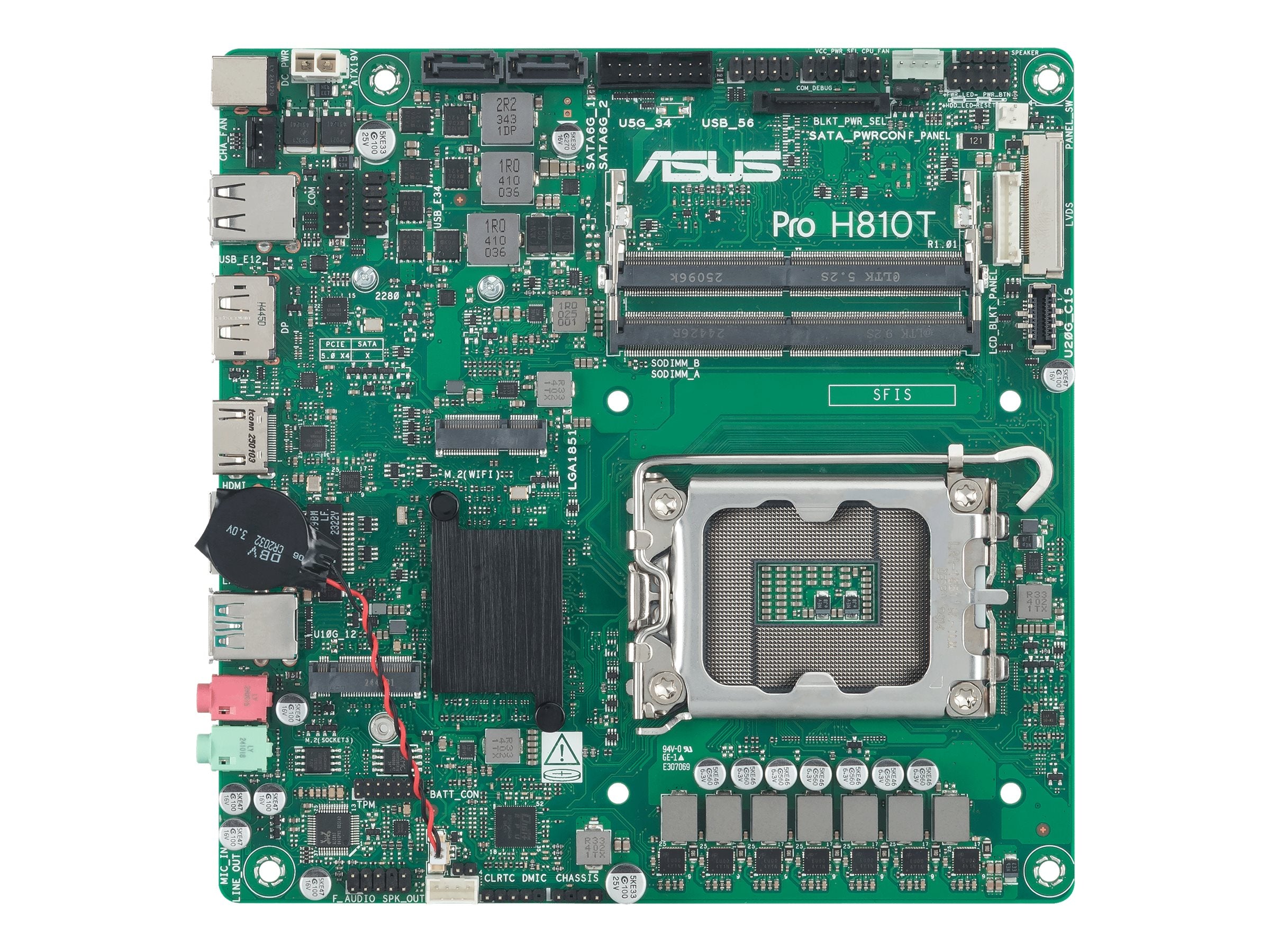 ASUS H810 LGA 1851 mini-ITX Motherboard Vorderansicht