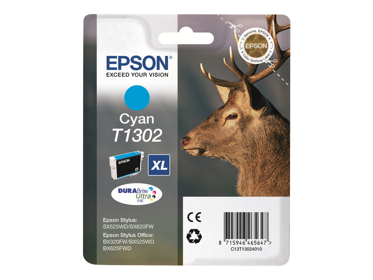 EPSON T1302 Tintenpatrone Cyan Detailansicht