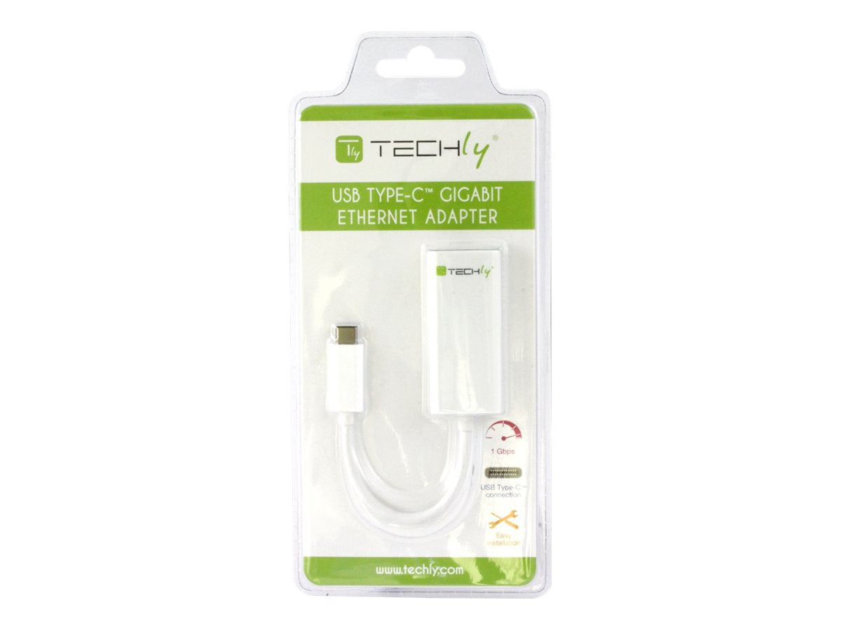 TECHLY USB 3.1 Typ C auf RJ45 Gigabit Konverter - Detailansicht