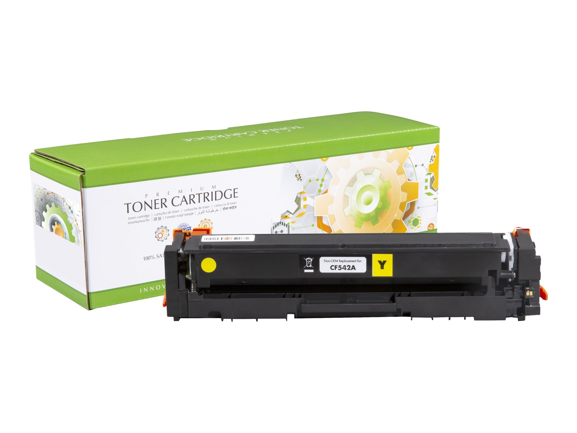 STATIC Tonerpatrone HP CF542A Gelb - Vorderansicht