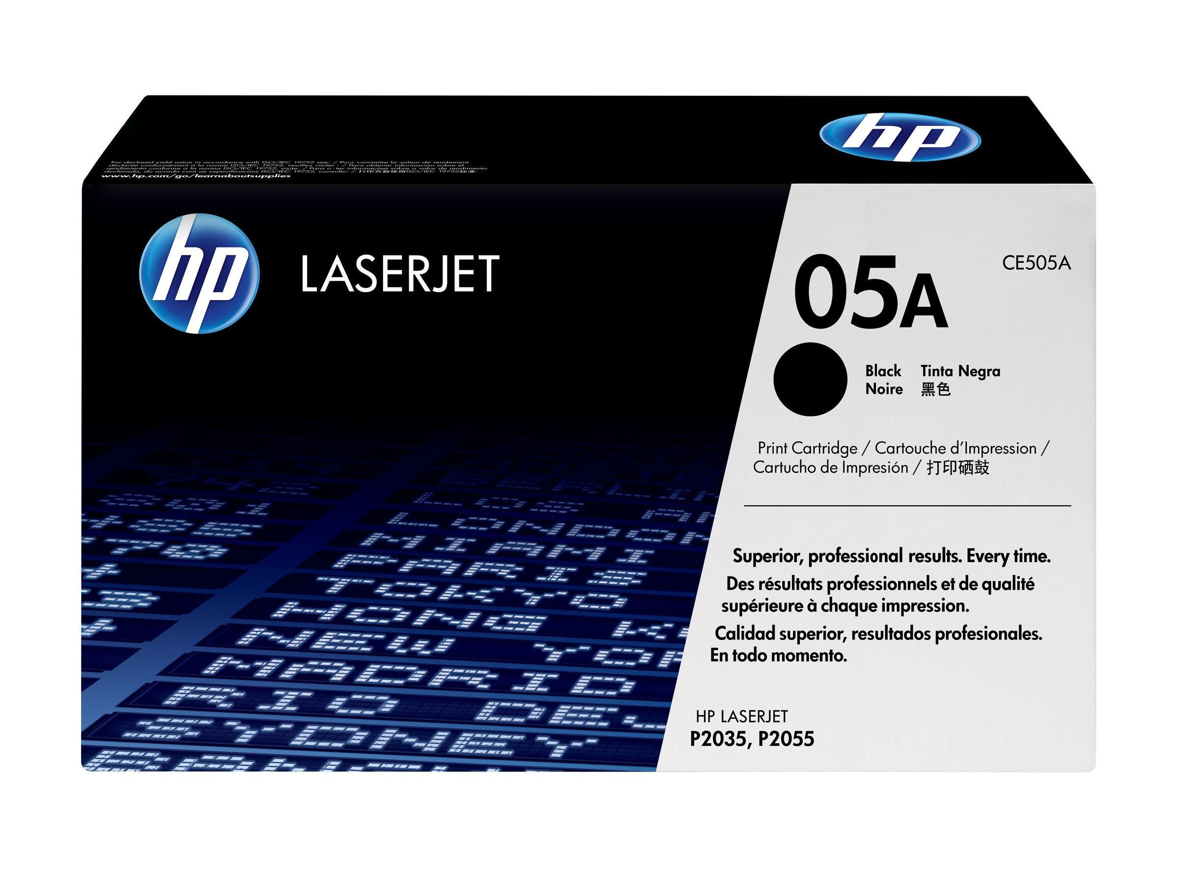 HP 05A original LaserJet Tonerpatrone CE505A Vorderansicht