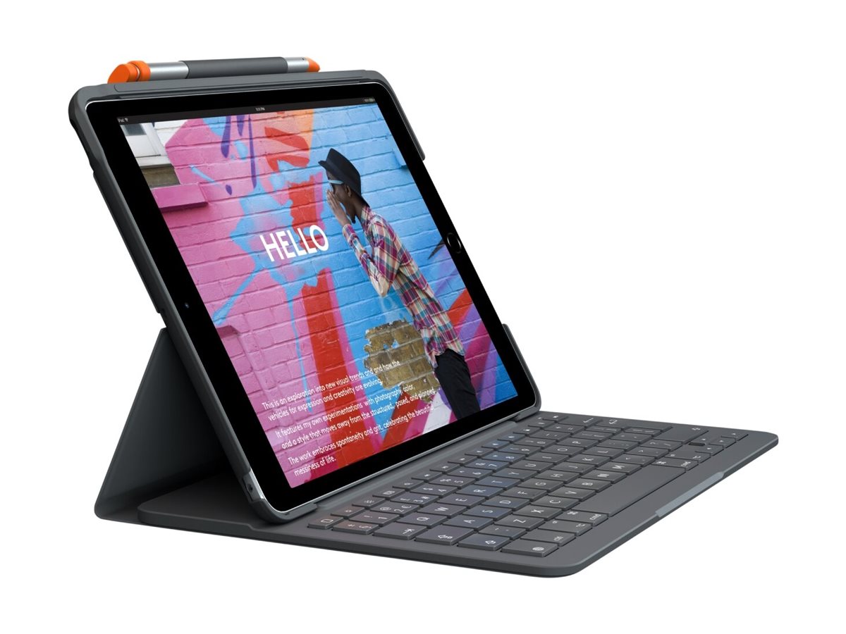 LOGITECH Slim Folio für iPad 7th - Detailansicht der Tastatur