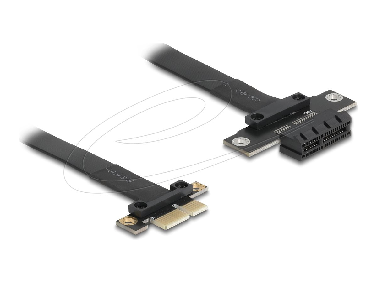 DELOCK PCI Express x1 Stecker zu x1 Slot Verlängerung 30cm Riser Karte Vorderansicht