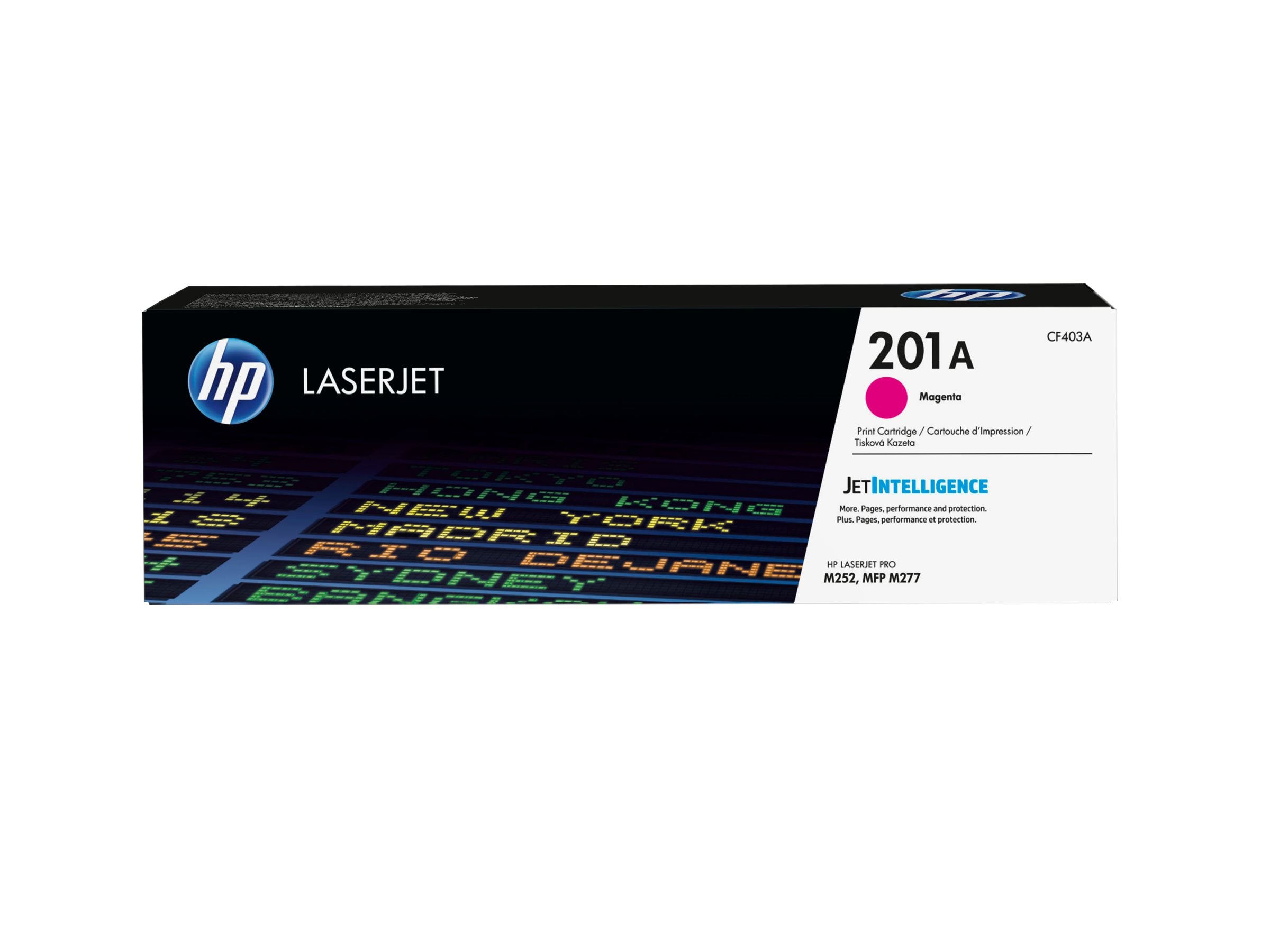 HP 201A Tonerpatrone CF403A Magenta Seitenansicht