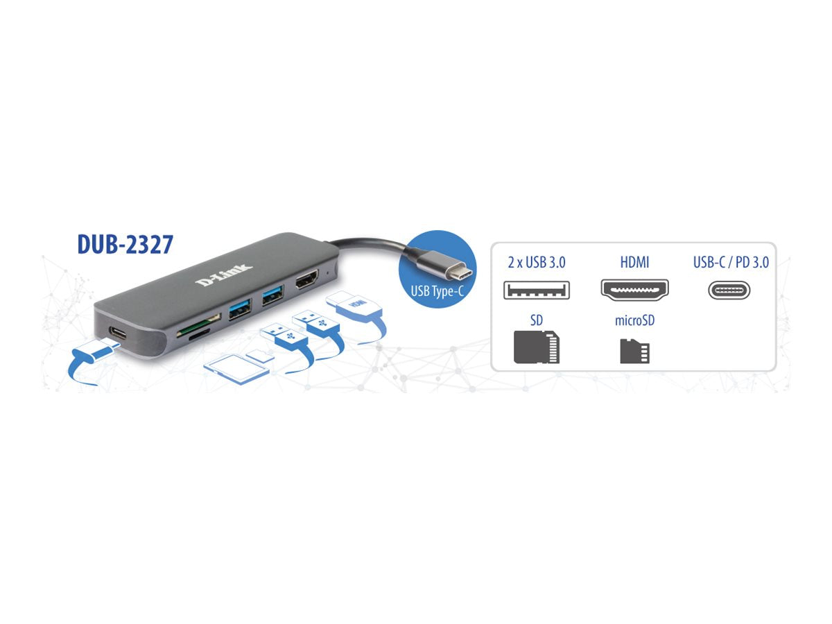 D-LINK DUB-2327 6-in-1 USB-C Hub Verpackung