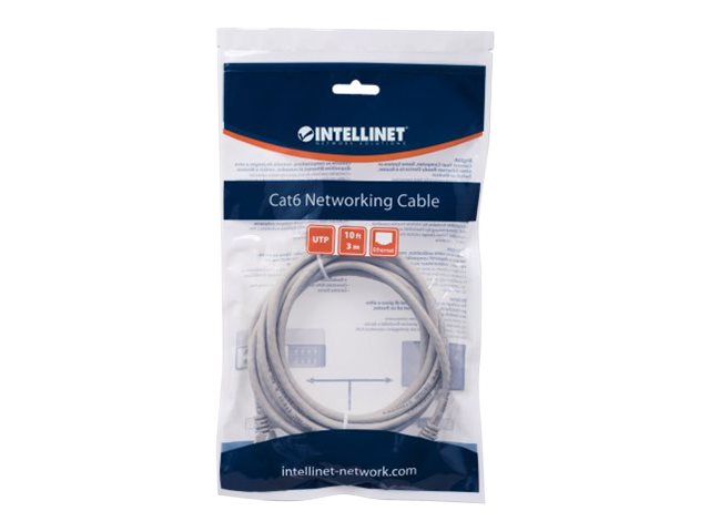 INTELLINET Netzwerkkabel Cat6 U/UTP CCA Cat6-kompatibel RJ45-Stecker/RJ45-Stecker 2