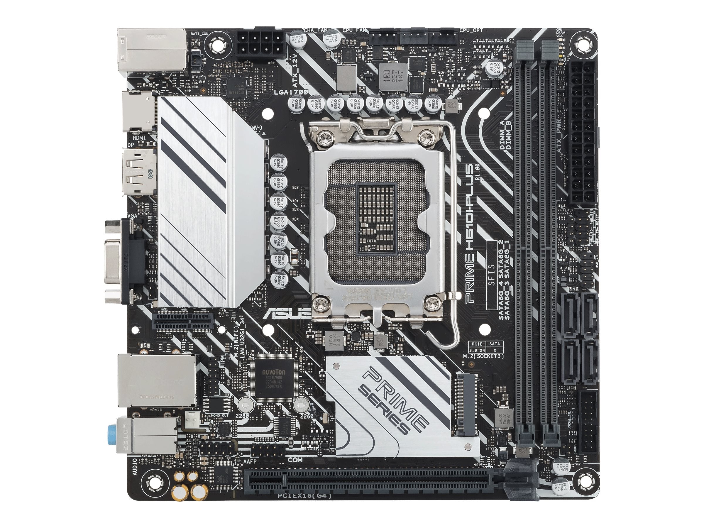 ASUS PRIME H610I-PLUS-CSM Motherboard Vorderansicht