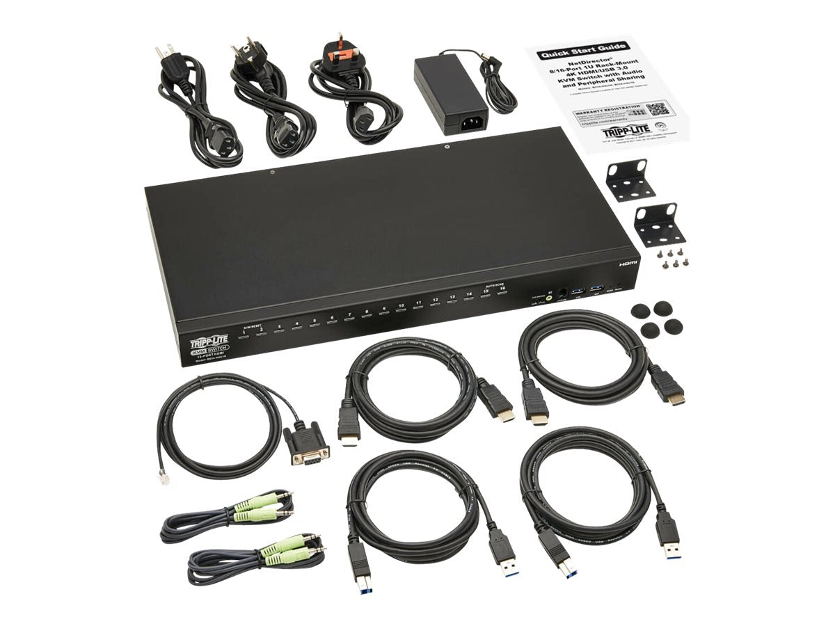 EATON TRIPPLITE 16-Port 4K HDMI/USB KVM Switch Vorderansicht