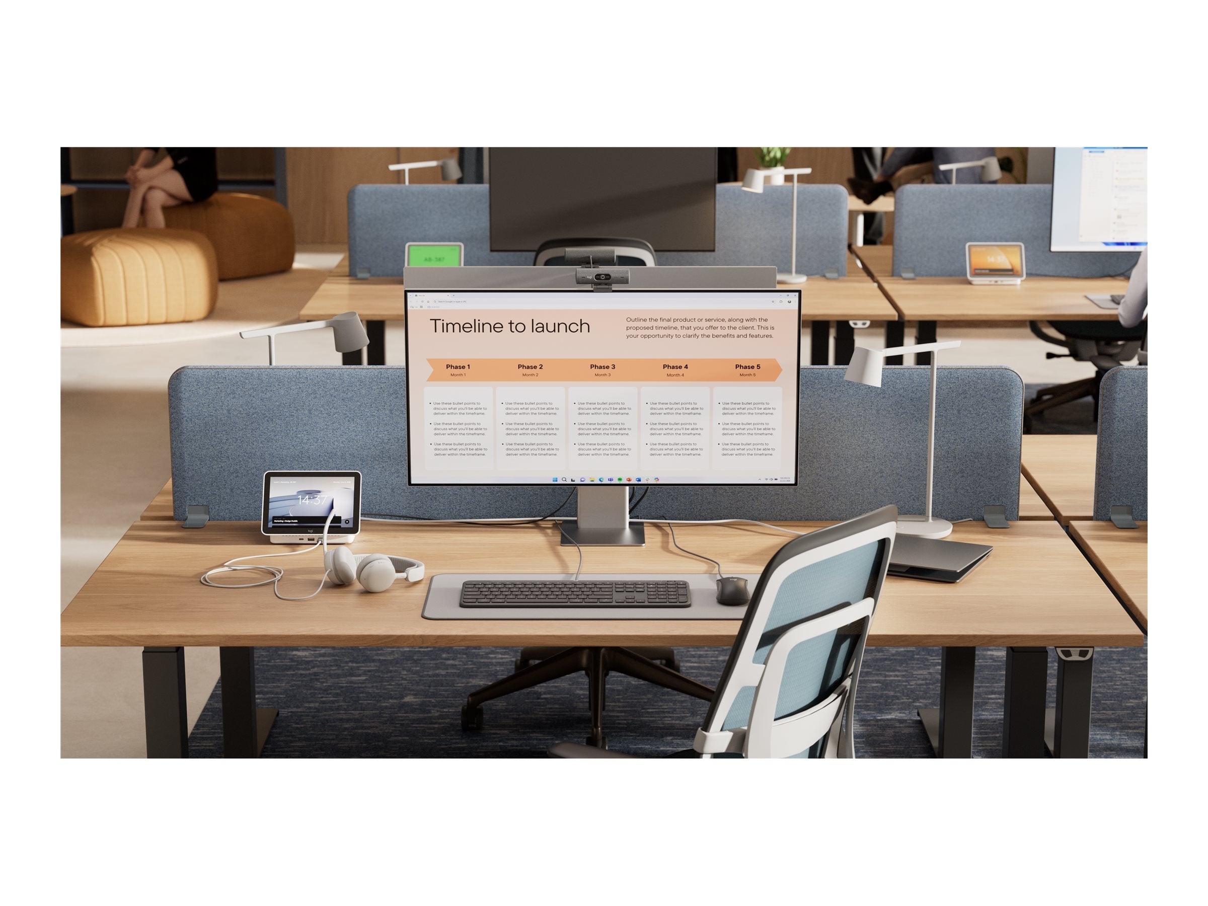 LOGITECH Zone Wired 2 for Business - OFF-WHITE Nutzung im Büro