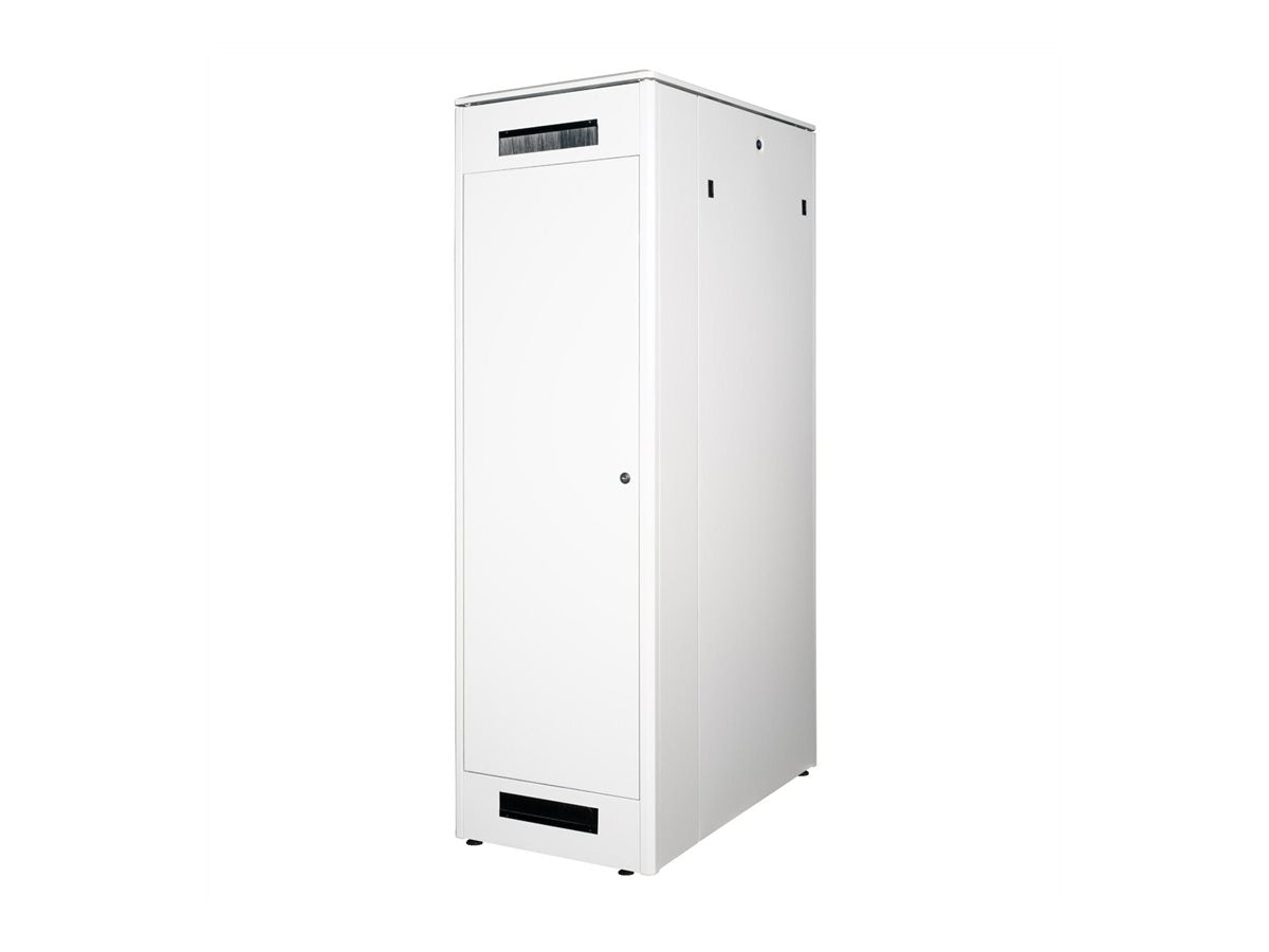 ROLINE Netzwerkschrank Pro 48,26cm 19Zoll 42 HE 600x1000 BxT Glastür grau - Innenansicht