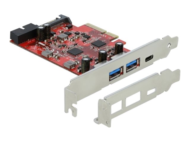 DELOCK PCI Express x4 Karte Vorderansicht