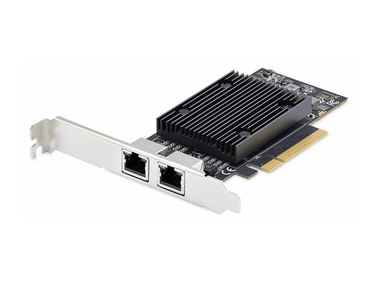 STARTECH.COM 2-Port PCIe 10Gb Ethernet Netzwerkkarte Windows und Linux BCM57416 Chipset 10GBASE-T NIC Karte TAA