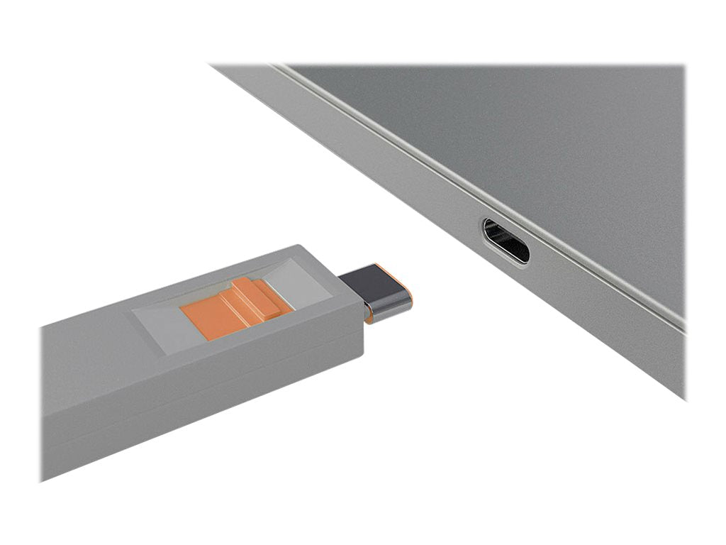LINDY USB Typ C Port Schloss orange - Detailansicht